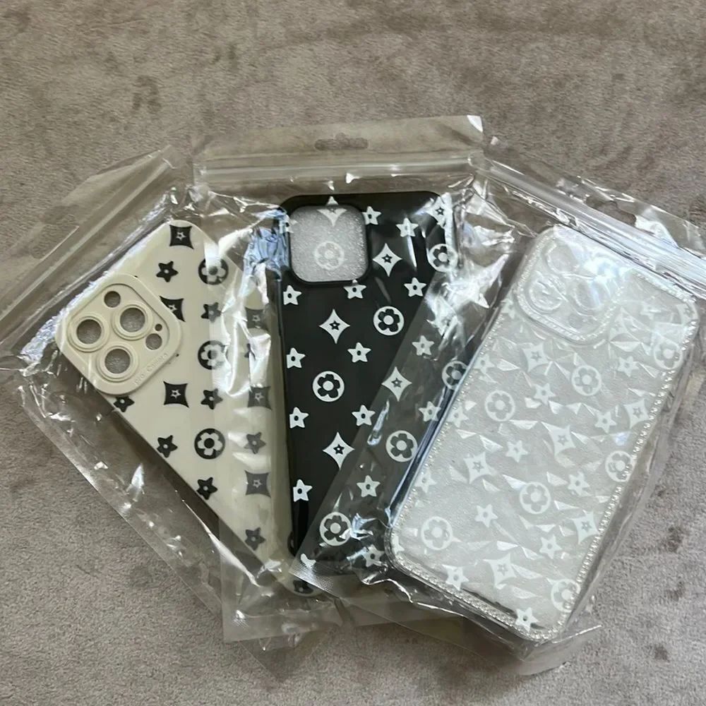 NEW! (1) Designer Inspired Blossom Monogram Iphone 13 Pro Max Case